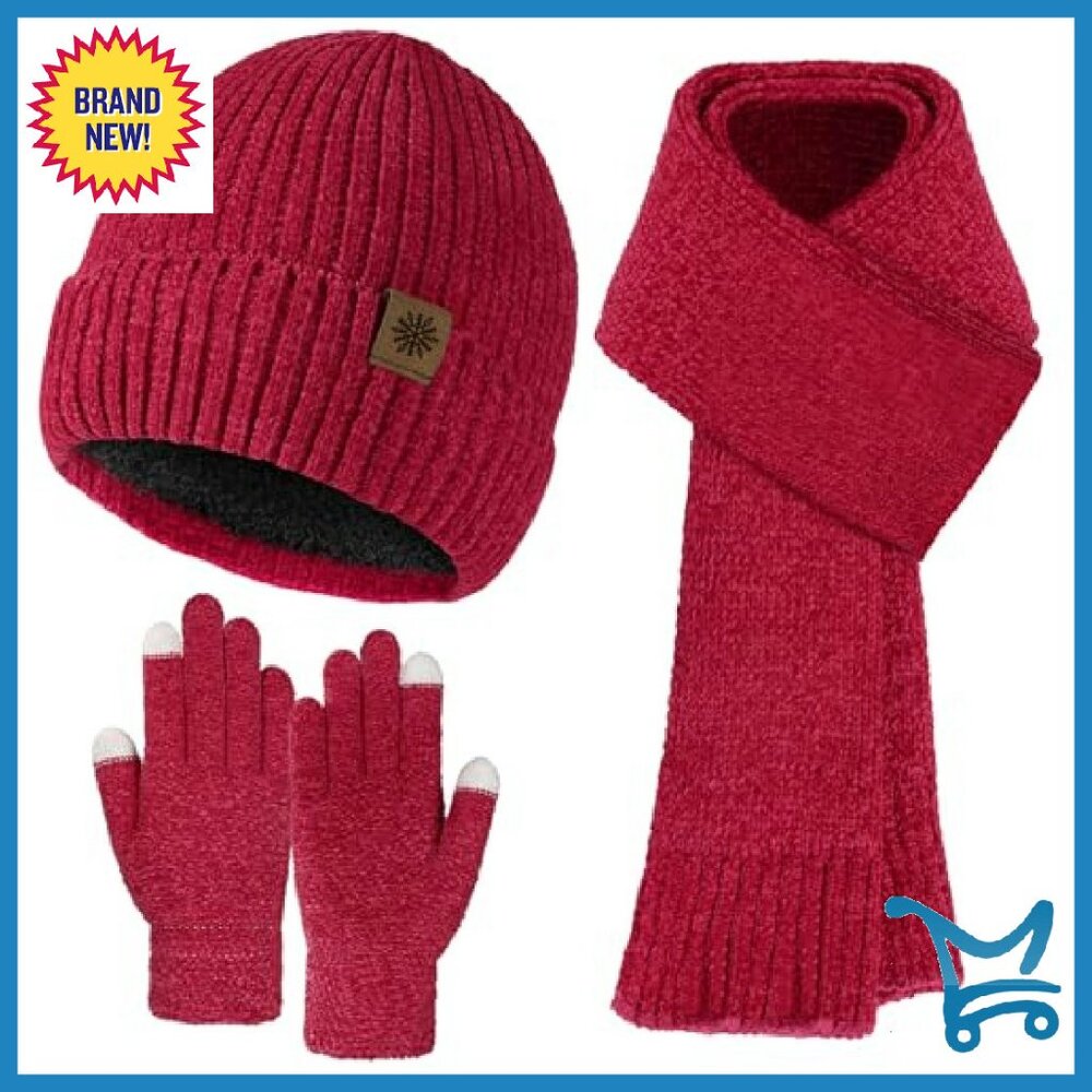 Warm Winter Set with Touchscreen Gloves, Beanie, … - image 2